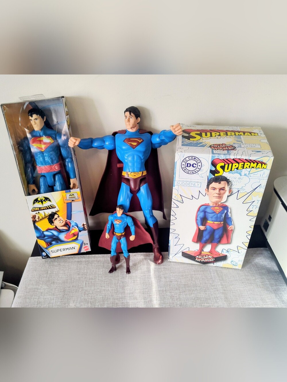 Superman toy lot and 1969 comic